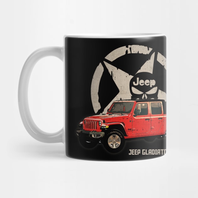 Jeep Gladiator J series JEEP White Star by ElenaBerryDesigns